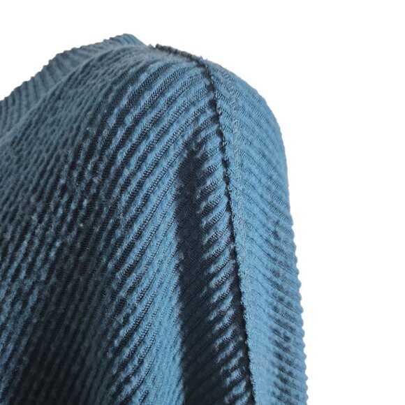 TREASURE & BOND WOMEN' teal ribbed knit pullover top Size Large  NWOT - Picture 3 of 9